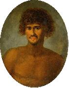 John Webber Head and shoulders portrait of a young Tahitian male Sweden oil painting artist